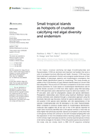 Small tropical islands as hotspots of crustose calcifying red algal diversity and endemism