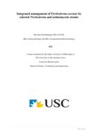 Integrated management of Pyrrhoderma noxium by selected Trichoderma and actinomycete strains