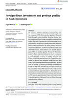 Foreign direct investment and product quality in host economies