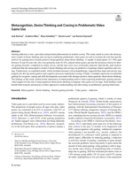 Metacognition, Desire Thinking and Craving in Problematic Video Game Use