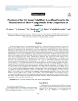 Precision of the GE Lunar total body-less head scan for the measurement of three-compartment body composition in athletes
