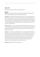 Determinants of food choice in athletes: a scoping review protocol