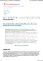 Free for all, or free-for-all? A content analysis of Australian university open access policies