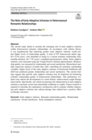 The Role of Early Adaptive Schemas in Heterosexual Romantic Relationships