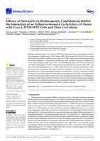 Efficacy of Selected Live Biotherapeutic Candidates to Inhibit the Interaction of an Adhesive-Invasive Escherichia coli Strain with Caco-2, HT29-MTX Cells and Their Co-Culture