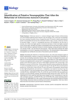 Identification of Putative Neuropeptides That Alter the Behaviour of Schistosoma mansoni Cercariae