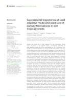 Successional trajectories of seed dispersal mode and seed size of canopy tree species in wet tropical forests