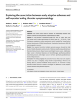 Exploring the Association Between Early Adaptive Schemas and Self-Reported Eating Disorder Symptomatology