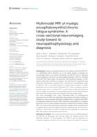 Multimodal MRI of myalgic encephalomyelitis/chronic fatigue syndrome: A cross-sectional neuroimaging study toward its neuropathophysiology and diagnosis