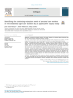 Identifying the continuing education needs of personal care workers in two residential aged care facilities by an appreciative inquiry study