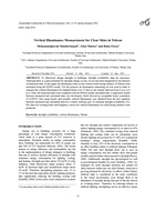 Vertical illuminance measurement for clear skies in Tehran