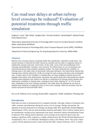 Can road user delays at urban railway level crossings be reduced? Evaluation of potential treatments through traffic simulation
