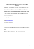 Parents' perceptions of driver education: A theoretically guided qualitative investigation