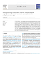 Improved ocean-based nursery culture of blacklip pearl oyster (Pinctada margaritifera) juveniles in mesh baskets using cyanoacrylate adhesive