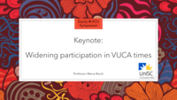 Keynote: Widening participation in VUCA times