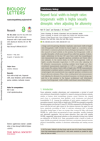 Beyond facial width-to-height ratios: bizygomatic width is highly sexually dimorphic when adjusting for allometry