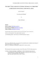 Why Didn't They Intervene? Examining the Role of Guardianship in Preventing Institutional Child Sexual Abuse