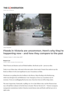 Floods in Victoria are uncommon. Here’s why they’re happening now – and how they compare to the past