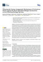 Assessing the Various Antagonistic Mechanisms of Trichoderma Strains against the Brown Root Rot Pathogen Pyrrhoderma noxium Infecting Heritage Fig Trees