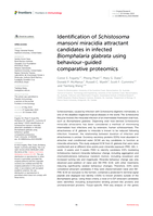 Identification of Schistosoma mansoni miracidia attractant candidates in infected Biomphalaria glabrata using behaviour-guided comparative proteomics