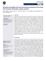 Assassins and apples: the environmental constraints of two snails that threaten Australian aquatic systems