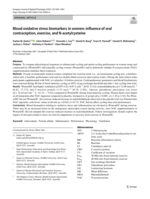 Blood oxidative stress biomarkers in women: influence of oral contraception, exercise, and N-acetylcysteine