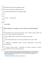 Role of omega-6 and omega-3 fatty acids in fetal programming