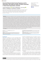 Essential Mineral Intake During Pregnancy and Its Association With Maternal Health and Birth Outcomes in South East Queensland, Australia