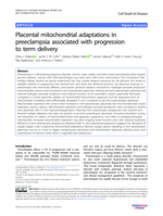 Placental mitochondrial adaptations in preeclampsia associated with progression to term delivery