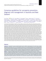 Consensus guidelines for sarcopenia prevention, diagnosis and management in Australia and New Zealand