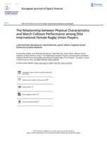 The Relationship between Physical Characteristics and Match Collision Performance among Elite International Female Rugby Union Players