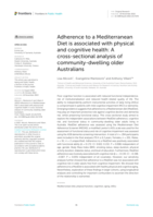 Adherence to a Mediterranean Diet is associated with physical and cognitive health: A cross-sectional analysis of community-dwelling older Australians