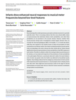 Infants show enhanced neural responses to musical meter frequencies beyond low-level features