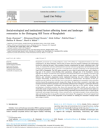 Social-ecological and institutional factors affecting forest and landscape restoration in the Chittagong Hill Tracts of Bangladesh