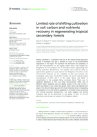 Limited role of shifting cultivation in soil carbon and nutrients recovery in regenerating tropical secondary forests