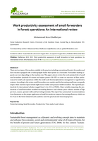 Work productivity assessment of small forwarders in forest operations: An international review