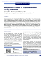 Telepresence robots to support telehealth during pandemics
