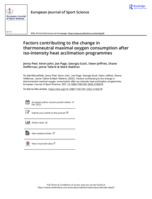 Factors contributing to the change in thermoneutral maximal oxygen consumption after iso-intensity heat acclimation programmes