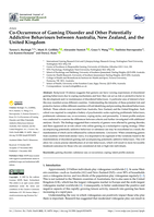 Co-Occurrence of Gaming Disorder and Other Potentially Addictive Behaviours between Australia, New Zealand, and the United Kingdom