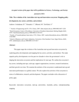 The Evolution of the Australian Start-up and Innovation Ecosystem: Mapping Policy Developments, Key Actors, Activities, and Artefacts