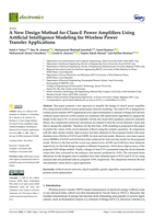 A New Design Method for Class-E Power Amplifiers Using Artificial Intelligence Modeling for Wireless Power Transfer Applications