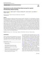 Operational sex ratio estimated from drone surveys for a species threatened by climate warming