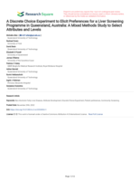 A Discrete Choice Experiment to Elicit Preferences for a Liver Screening Programme in Queensland, Australia: A Mixed Methods Study to Select Attributes and Levels