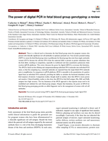 The power of digital PCR in fetal blood group genotyping: a review
