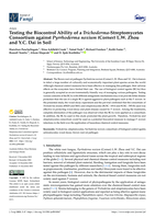 Testing the Biocontrol Ability of a Trichoderma-Streptomycetes Consortium against Pyrrhoderma noxium (Corner) L.W. Zhou and Y.C. Dai in Soil