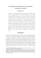 The regulation of cryptocurrency to remunerate employees in Australia