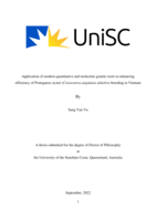 Application of modern quantitative and molecular genetic tools in enhancing efficiency of Portuguese oyster (Crassostrea angulata) selective breeding in VIetnam