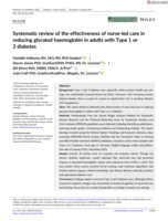 Systematic review of the effectiveness of nurse-led care in reducing glycated haemoglobin in adults with Type 1 or 2 diabetes