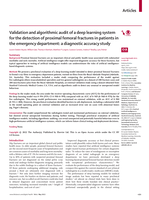 Validation and algorithmic audit of a deep learning system for the detection of proximal femoral fractures in patients in the emergency department: a diagnostic accuracy study