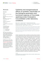 Sublethal and transgenerational effects of synthetic insecticides on the biological parameters and functional response of Coccinella septempunctata (Coleoptera: Coccinellidae) under laboratory conditions